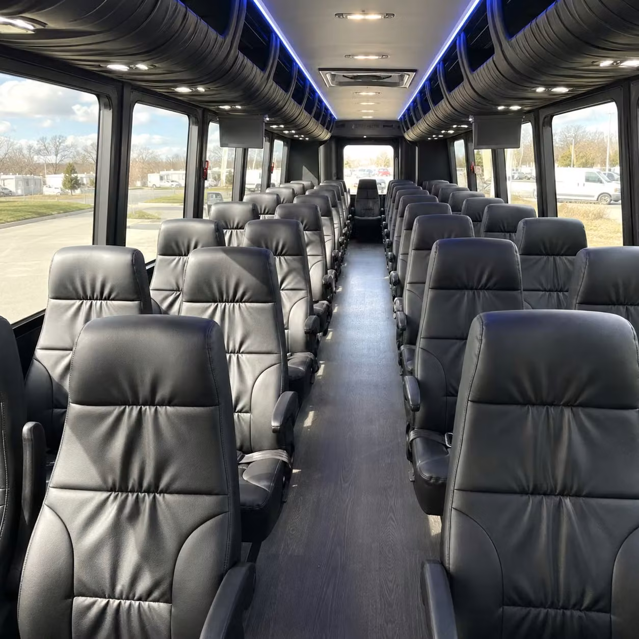 28 passenger minibus inside